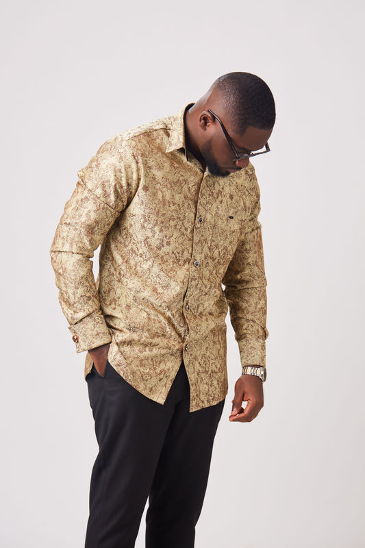 Tuscan Gold Cufflink Shirt