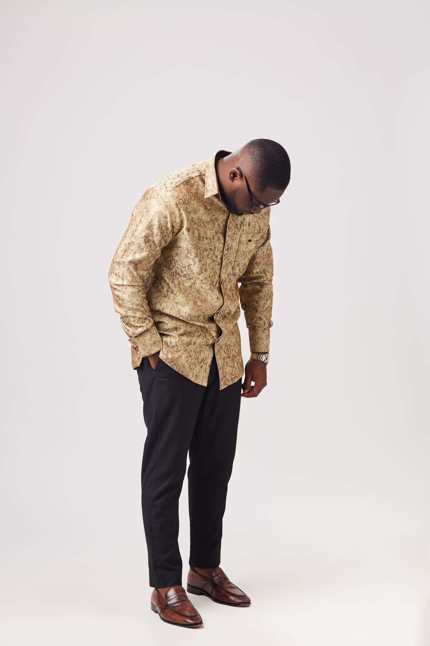 Tuscan Gold Cufflink Shirt