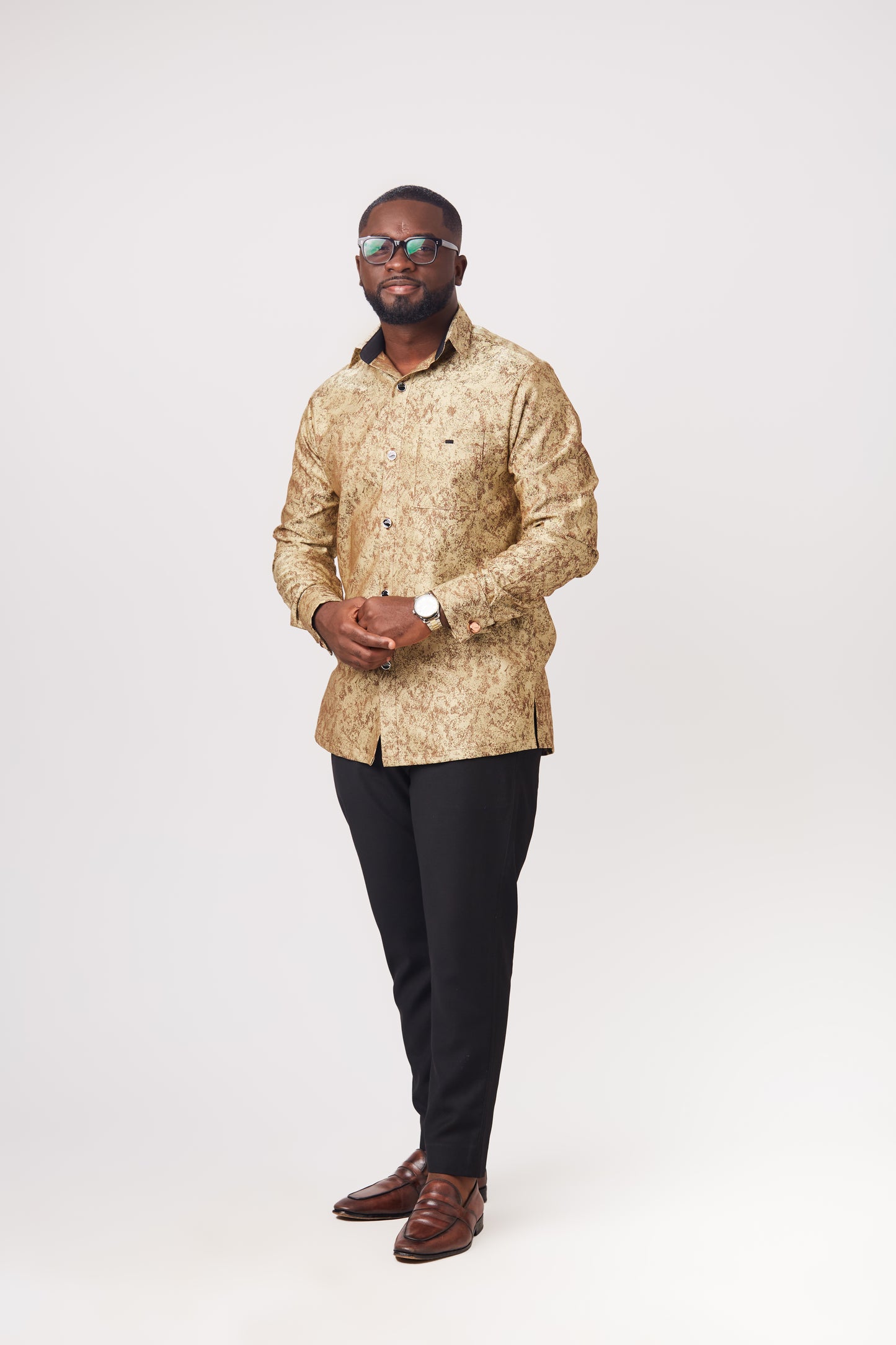 Tuscan Gold Cufflink Shirt