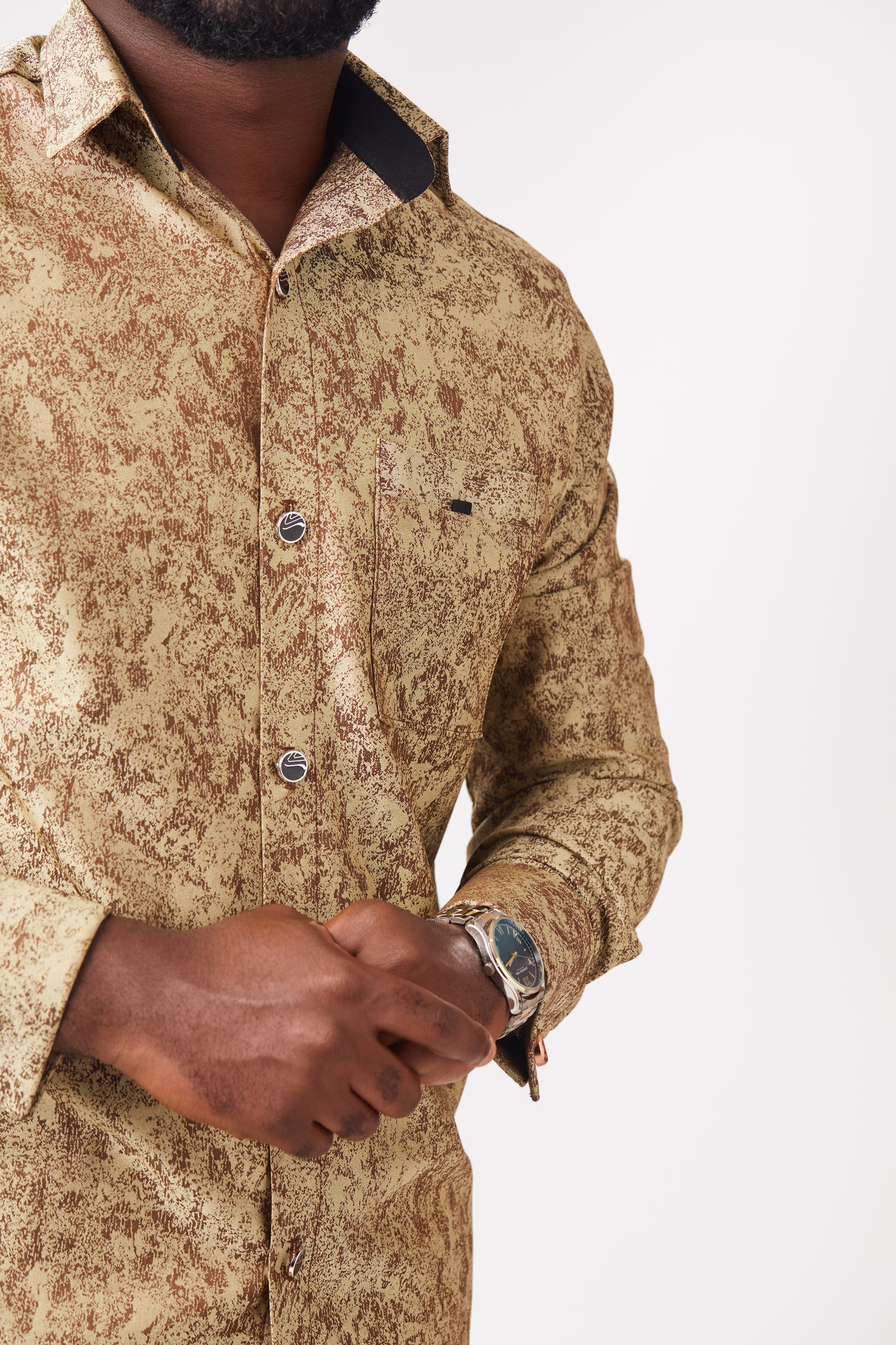 Tuscan Gold Cufflink Shirt